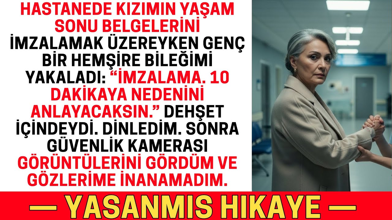 “HİÇBİR ŞEY İMZALAMA. LÜTFEN BANA GÜVEN”, DİYE FISILDADI GENÇ HEMŞİRE. SONRA GERÇEĞİ ÖĞRENDİM…