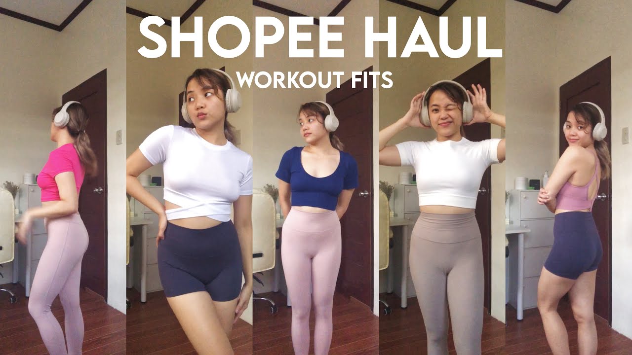 SHOPEE WORKOUT/ACTIVEWEAR HAUL (affordable and high quality)