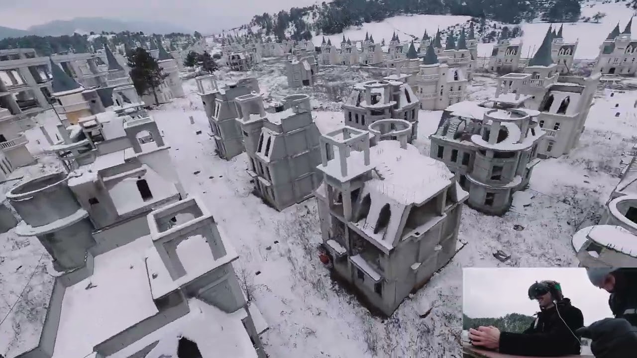 Exploring Snowy Burj Al Babas from the Air (Turkey)