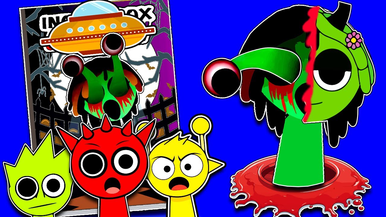 Making INCREDIBOX SPRUNKI GAME BOOK  (Green Squishy) DIY