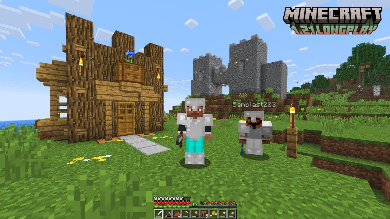8 Hours of Minecraft 1.21 Multiplayer - No Commentary (House, Castle & Exploration)