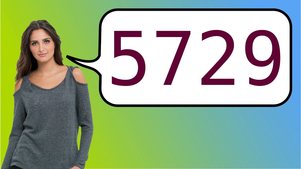 How to say '5729' in French?