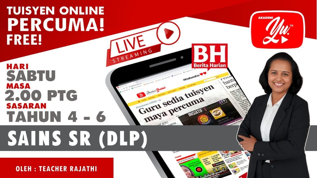 🔴 [LIVE] SAINS SR (DLP), HUMAN EXCRETORY SYSTEM OLEH CIKGU RAJATHI #ALLINONE #26 #TUISYENPERCUMA