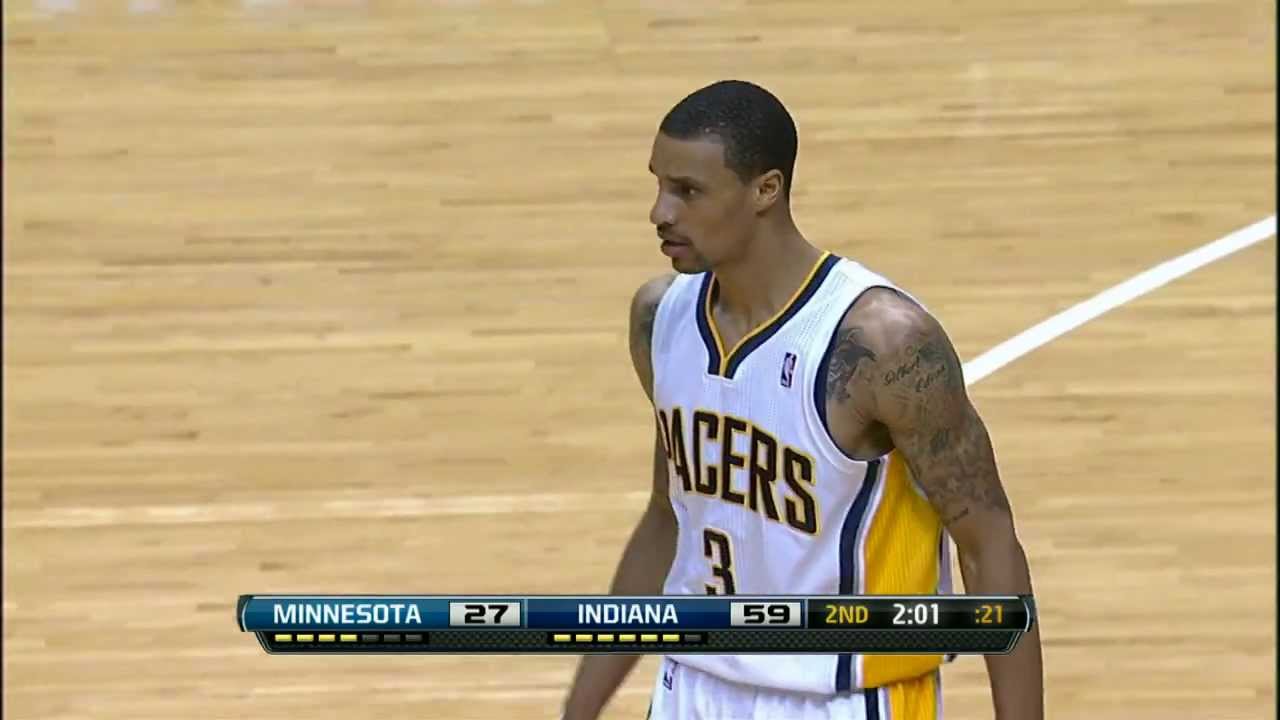 George Hill`s Ferocious Follow-up Slam