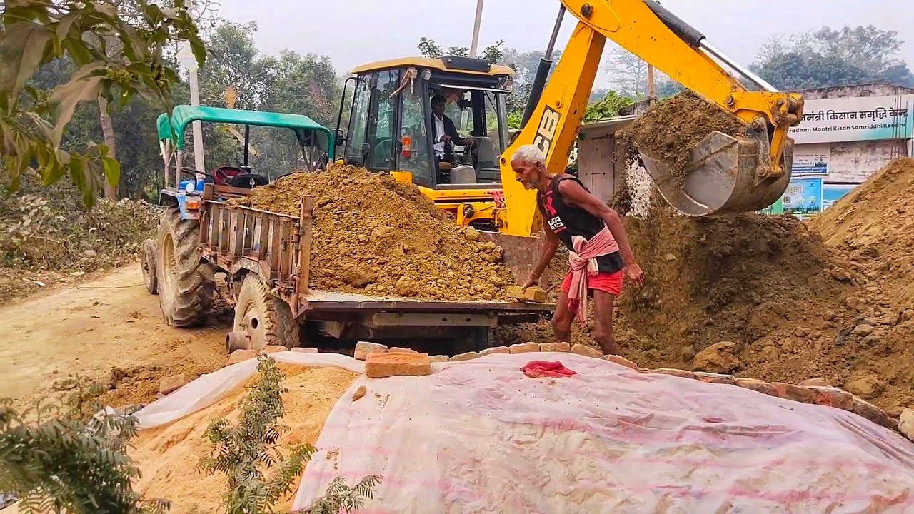 JCB || TRACTOR 🚜 full video trolley loading #bihartractor 