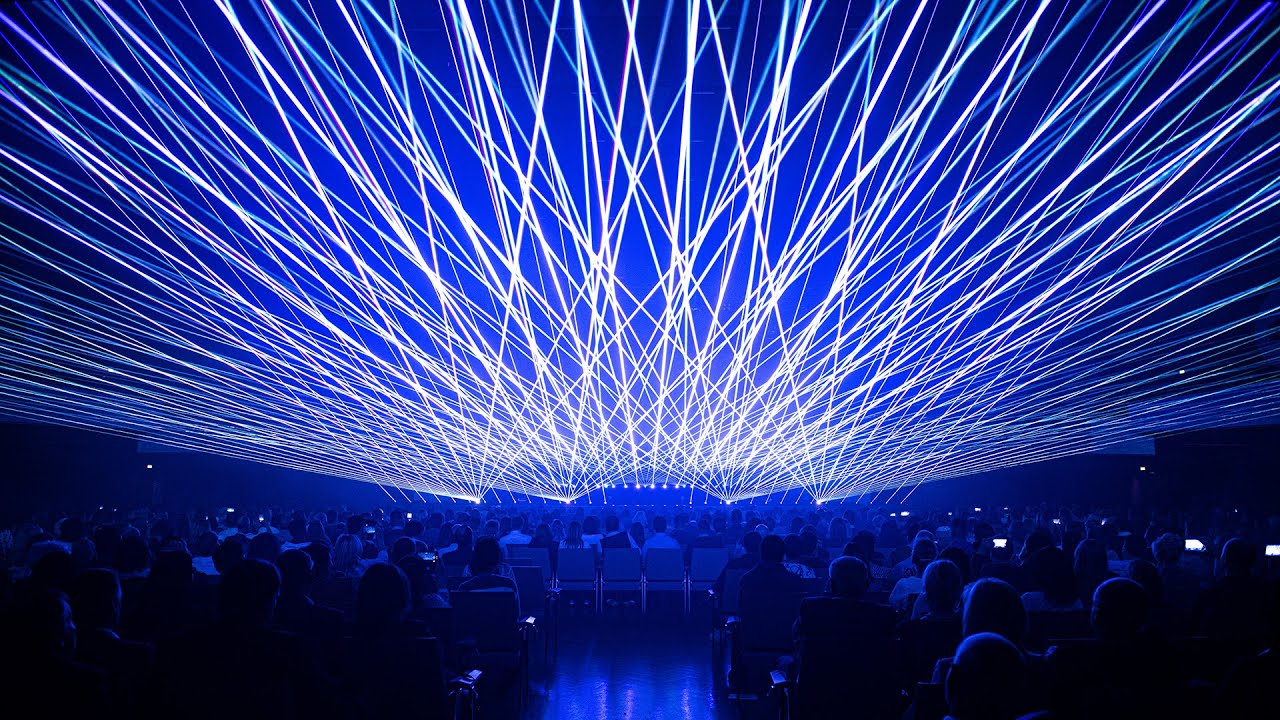 Lasershow-2 for the OBI Kick-Off Event 2020 in Nürnberg, tarm Showlaser GmbH/Ralf Lottig