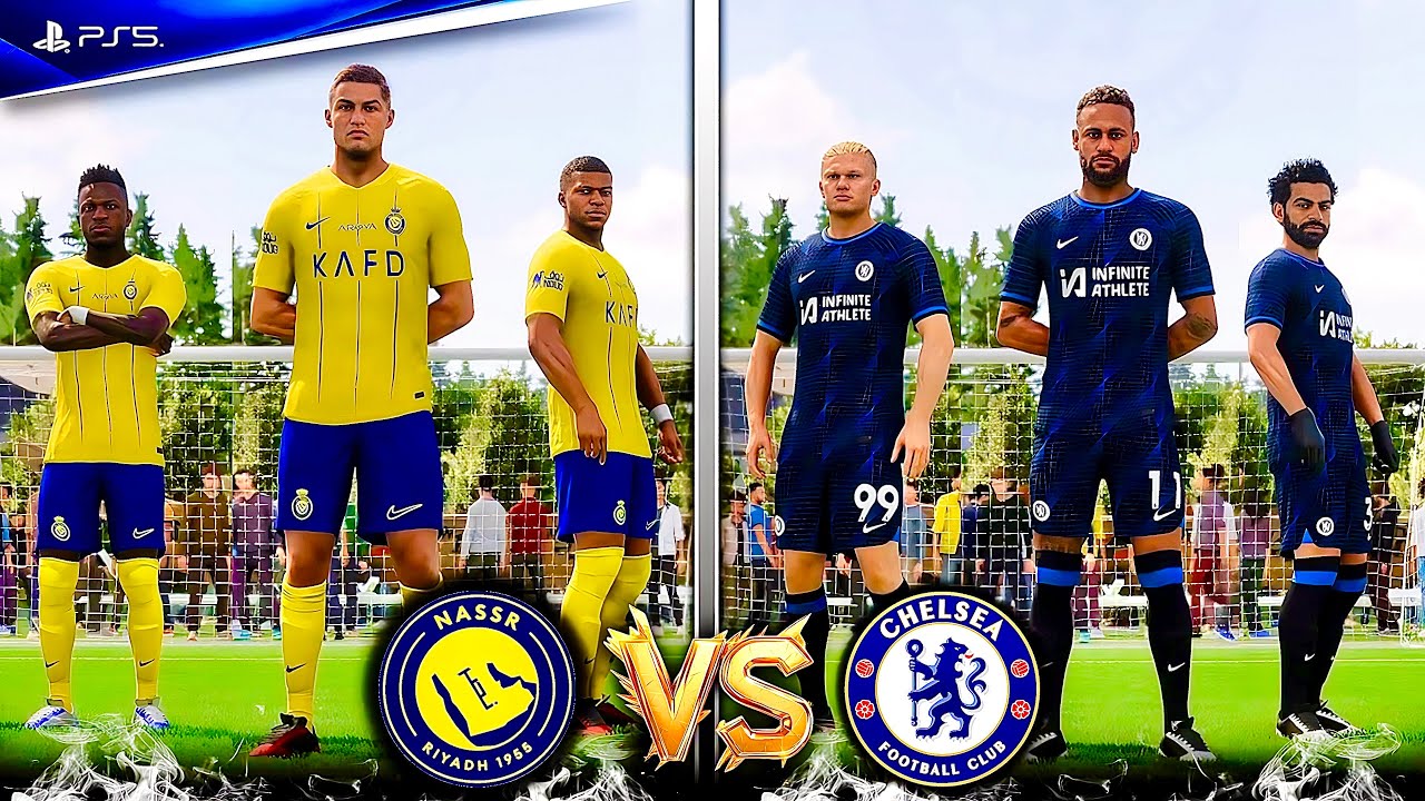 RONALDO, NEYMAR, MBAPPE, HAALAND, SALAH, VINI JR ALL STARS l AL NASSR vs CHELSEA l FIFA VOLTA PS5