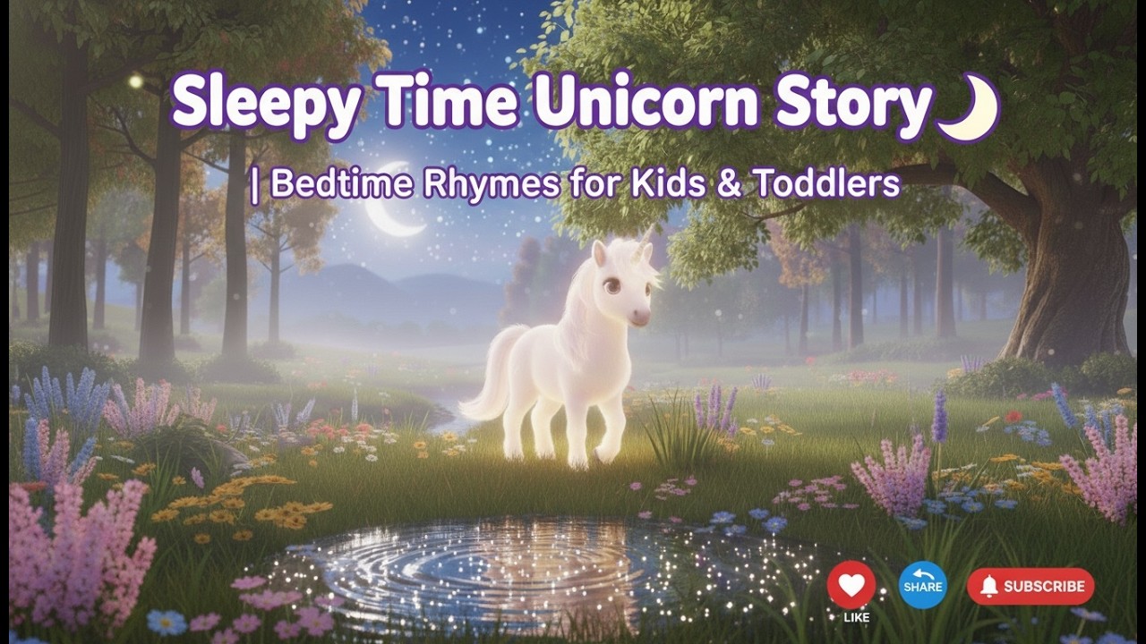 Sleepy Time Unicorn Story 🌙 | Bedtime Rhymes for Kids & Toddlers
