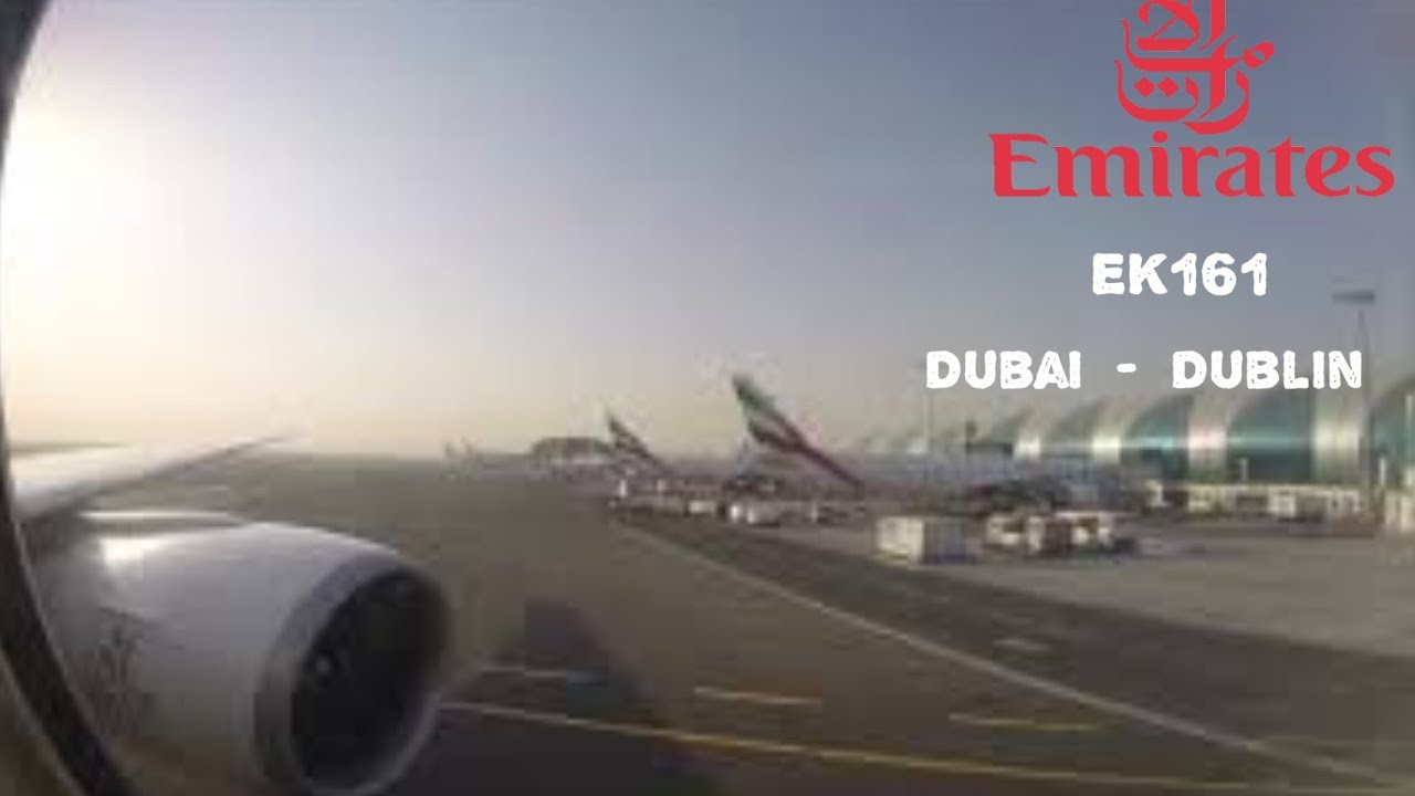 Emirates  |  EK161  |  A6-ECZ  |  777-300ER  |  Dubai - Dublin  |  Full Flight  HD
