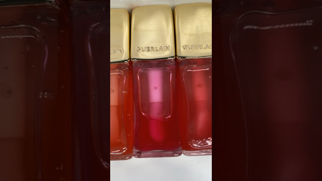 GUERLAIN KissKiss Bee Glow Lip Oils- All 6  #swatches