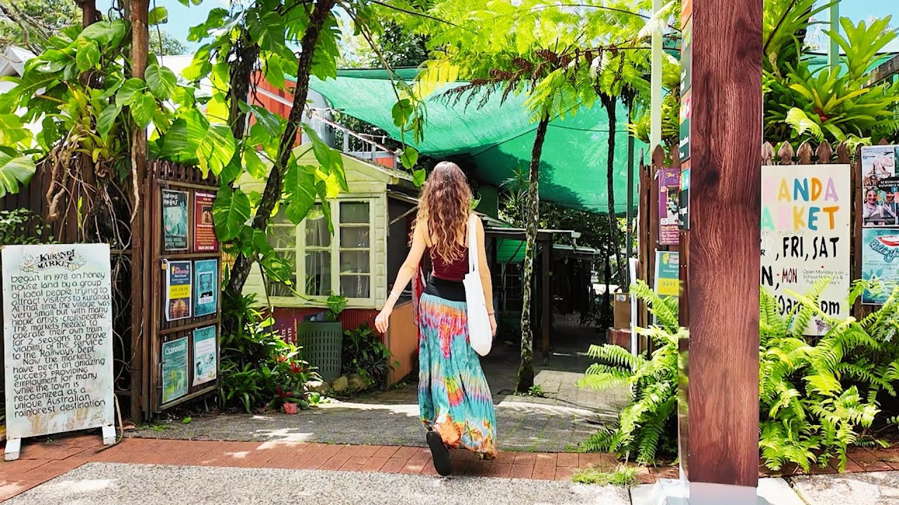 Solo Female Van Life Travel | Kuranda Village & Barron Falls