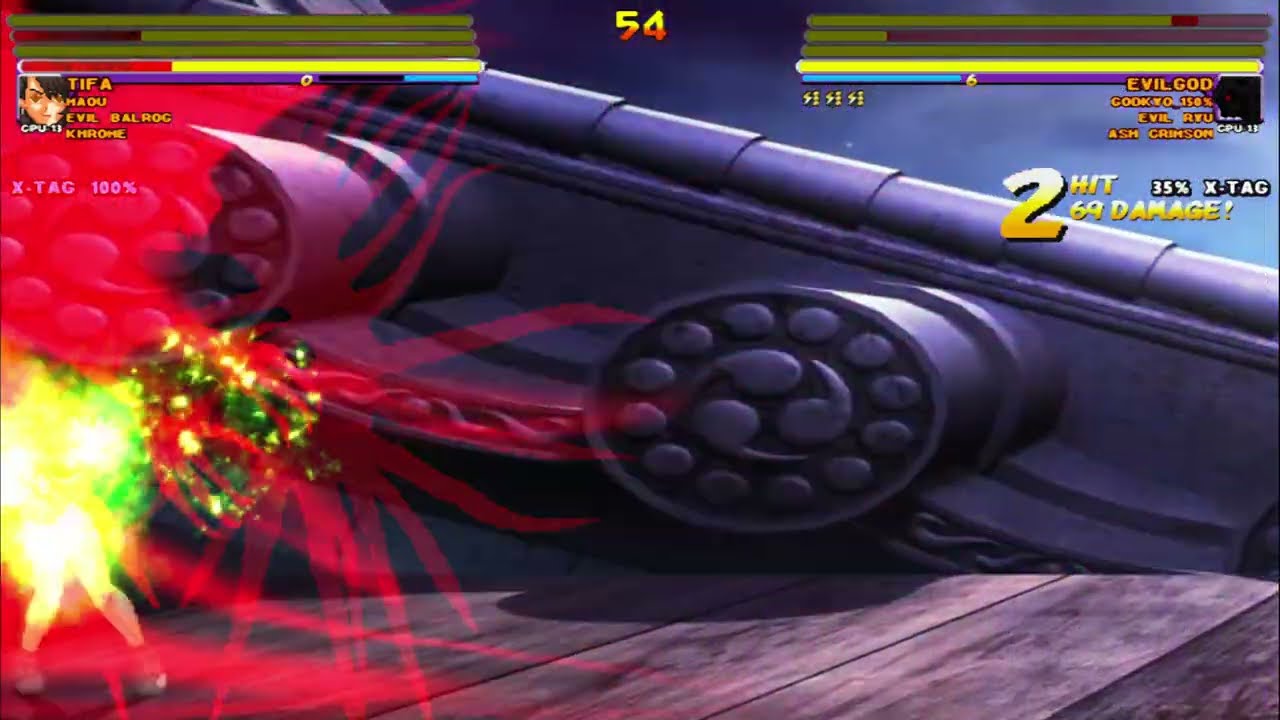 [4K] MUGEN: Eldritch Team Battle – Evil Balrog, Khrome, Tifa, Maou vs God Kyo, Evil Ryu, Ash Crimson