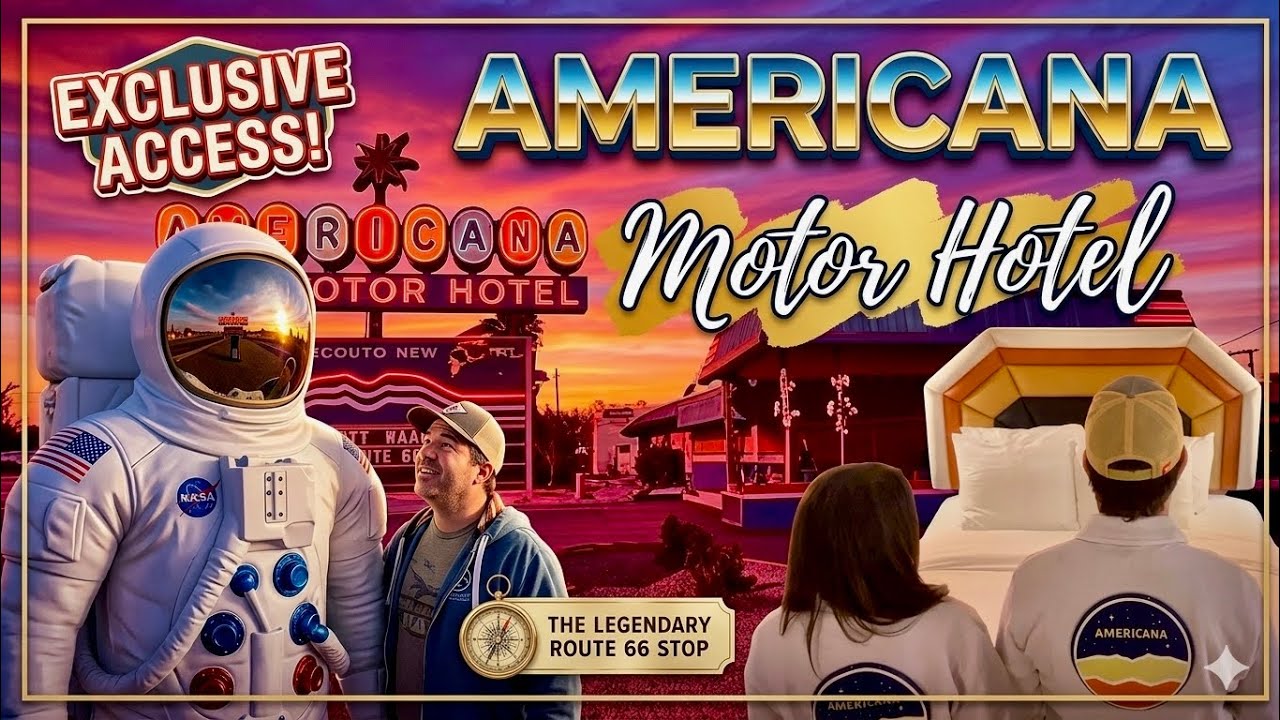 Экскурсия по отелю Americana Motor Hotel: шедевр ретро-футуризма во Флагстаффе