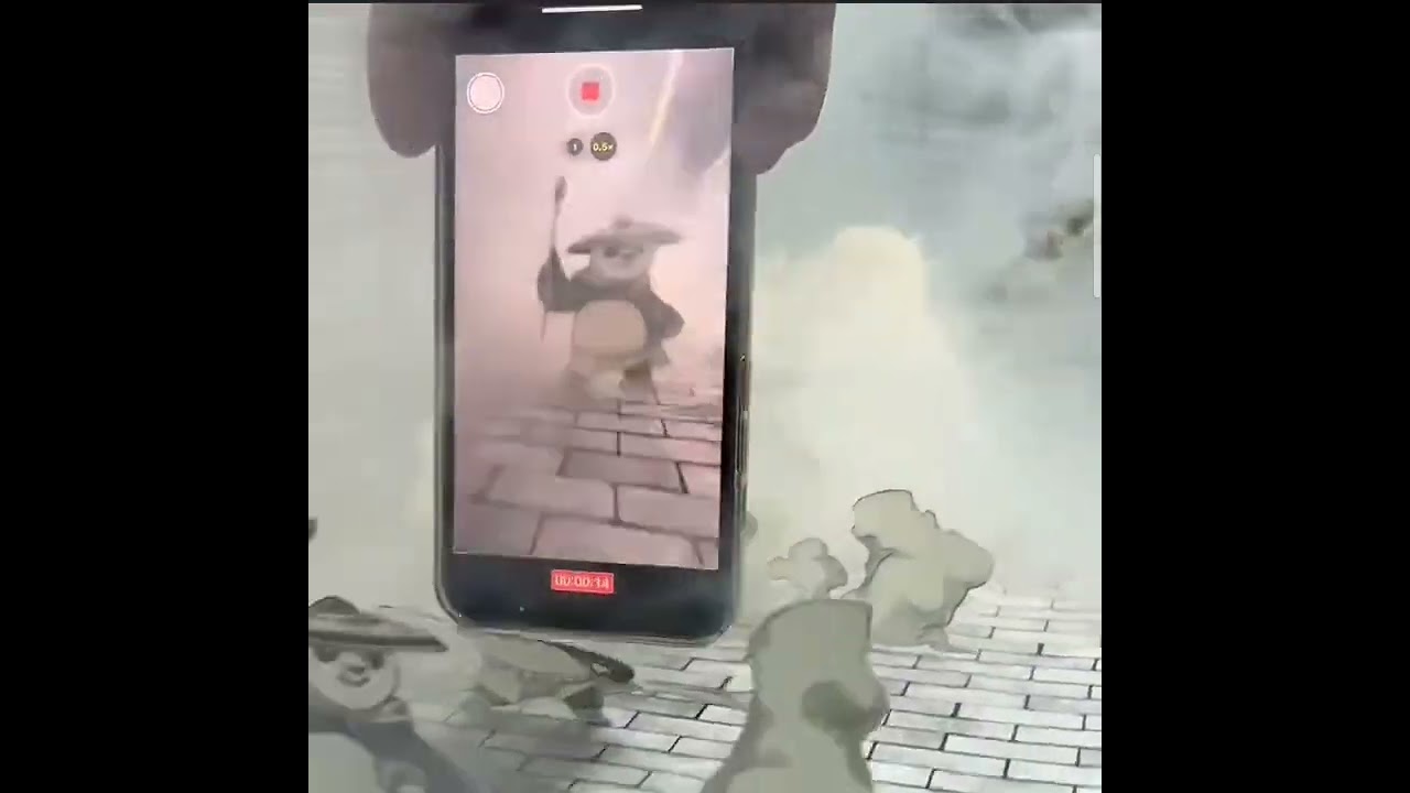 A Chinese blogger shoots a KungFU Panda teaser with paper paintings