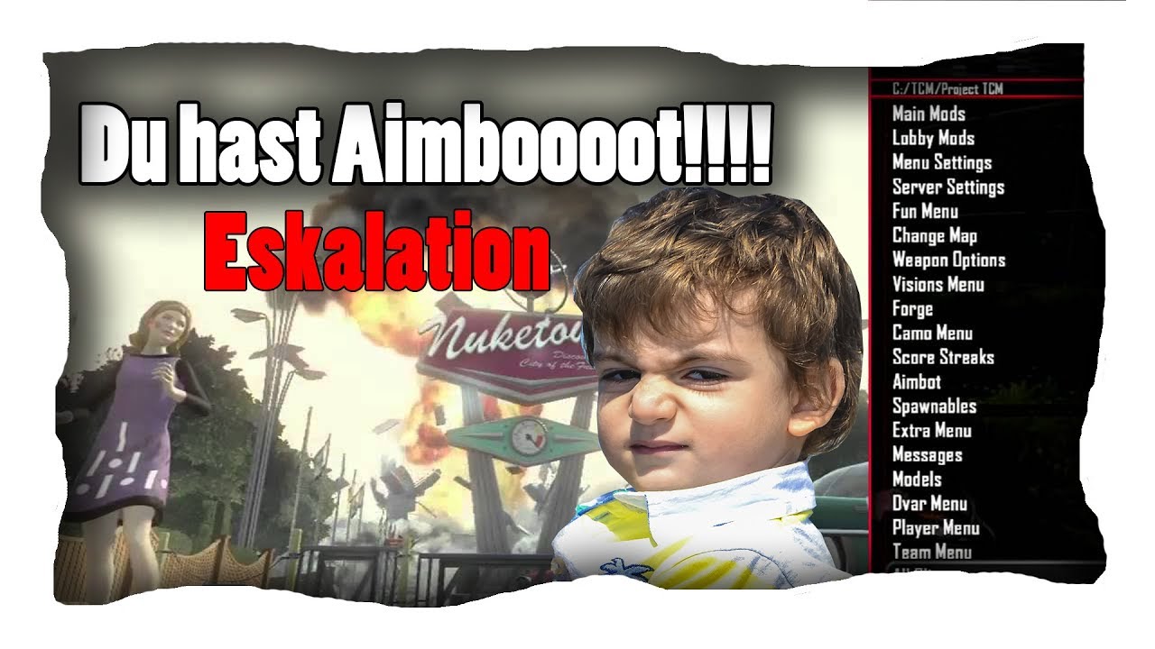 Du hast AIMBOT!!!😡😡😡 - Black Ops 2 ModMenu Trolling - FakeRacer