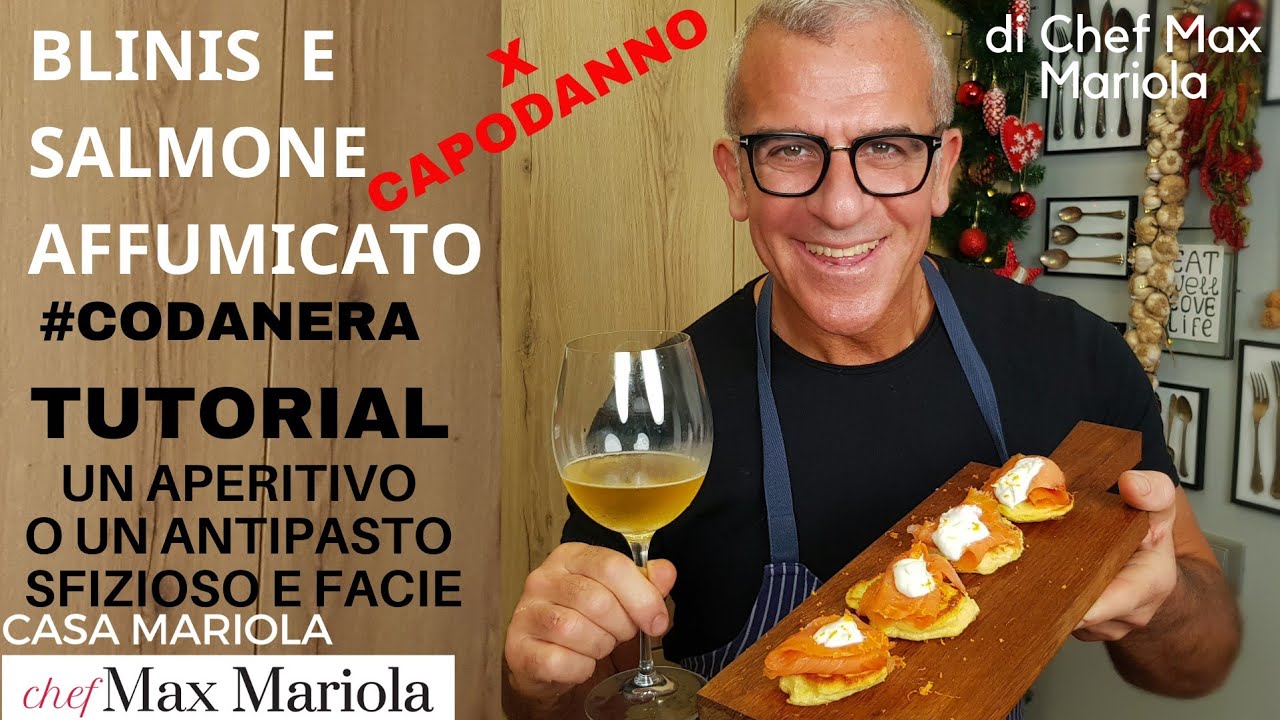 BLINIS E SALMONE AFFUMICATO #codanera #ricetta #facile da #CasaMariola