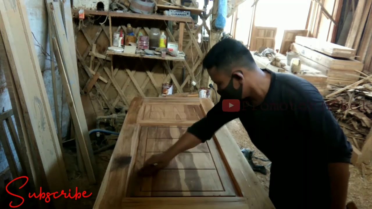 Cara Plitur kayu dengan spon