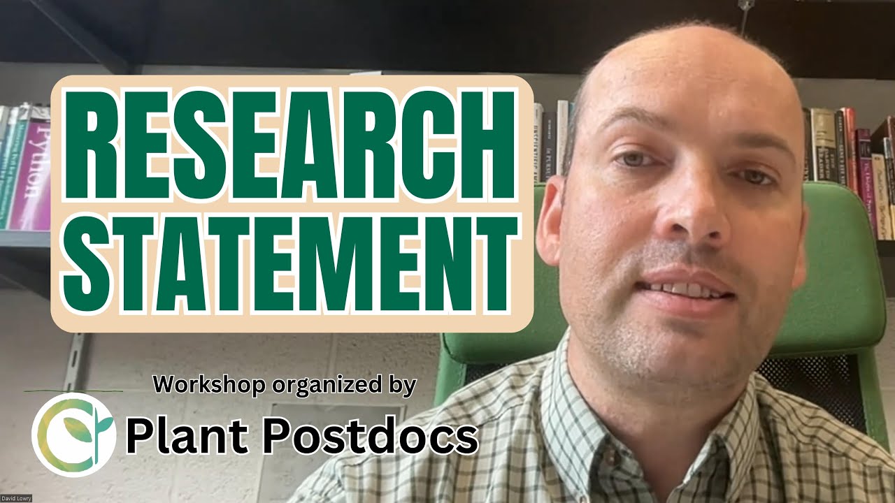 How to prepare Research statement for Academic Jobs