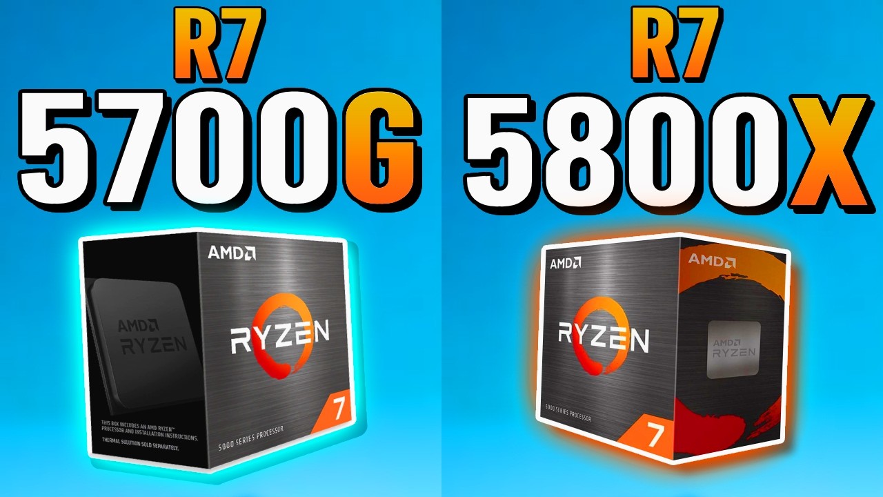 R7 5700G vs R7 5800X  -  More Difference Than I Expected!