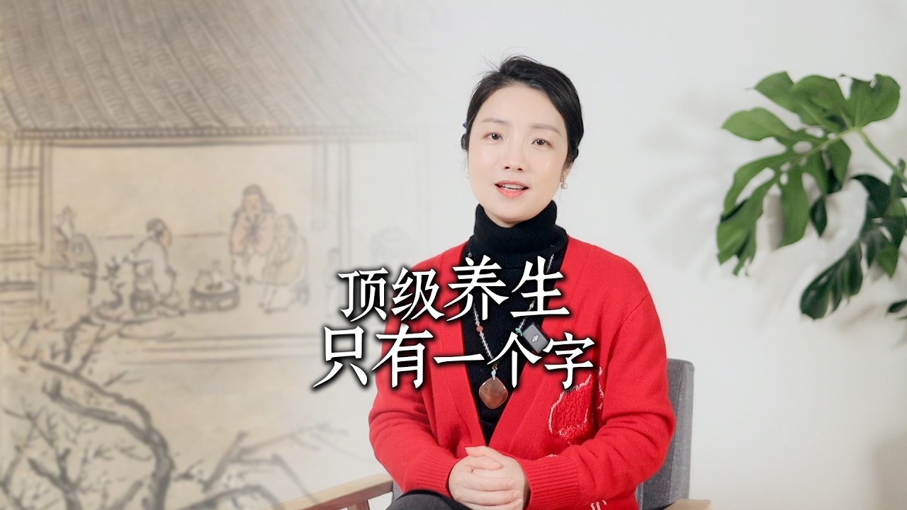 最顶级的养生，只要记住一个字