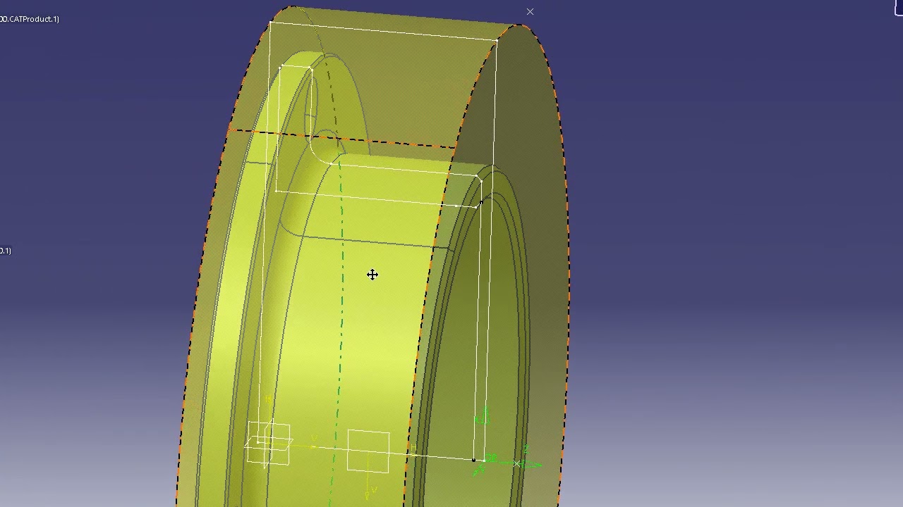 Usinage Base Porte Fraise CATIA V5 - LATHE MACHINING