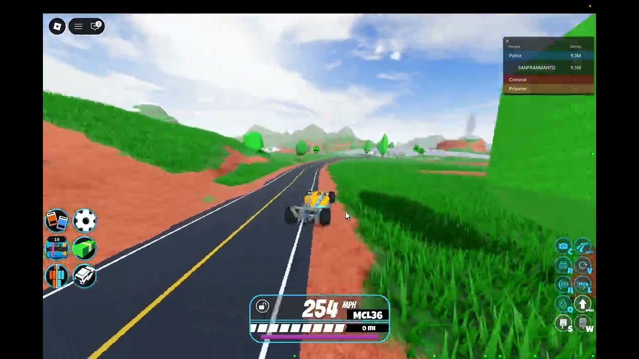 Driving the MCL36 in Modded Roblox Jailbreak 2022