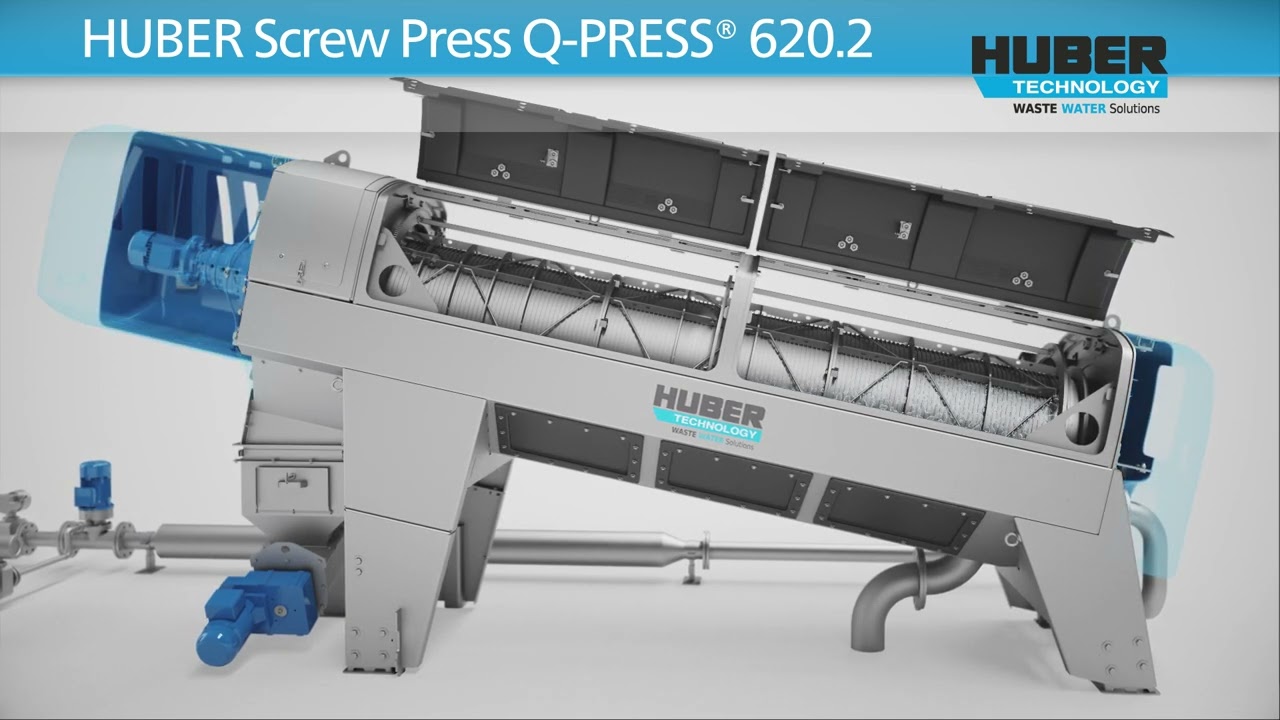 Animetra | HUBER Screw Press Q-Press&reg; - Visualization