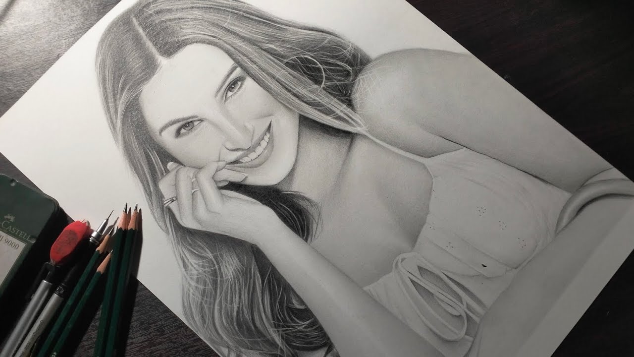 Drawing of Tara Sutaria I Timelapse video| 