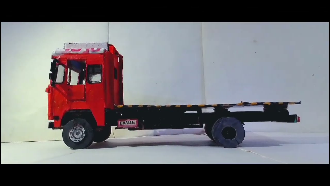 How To Make Cardboard Truck Model | Tata 1916