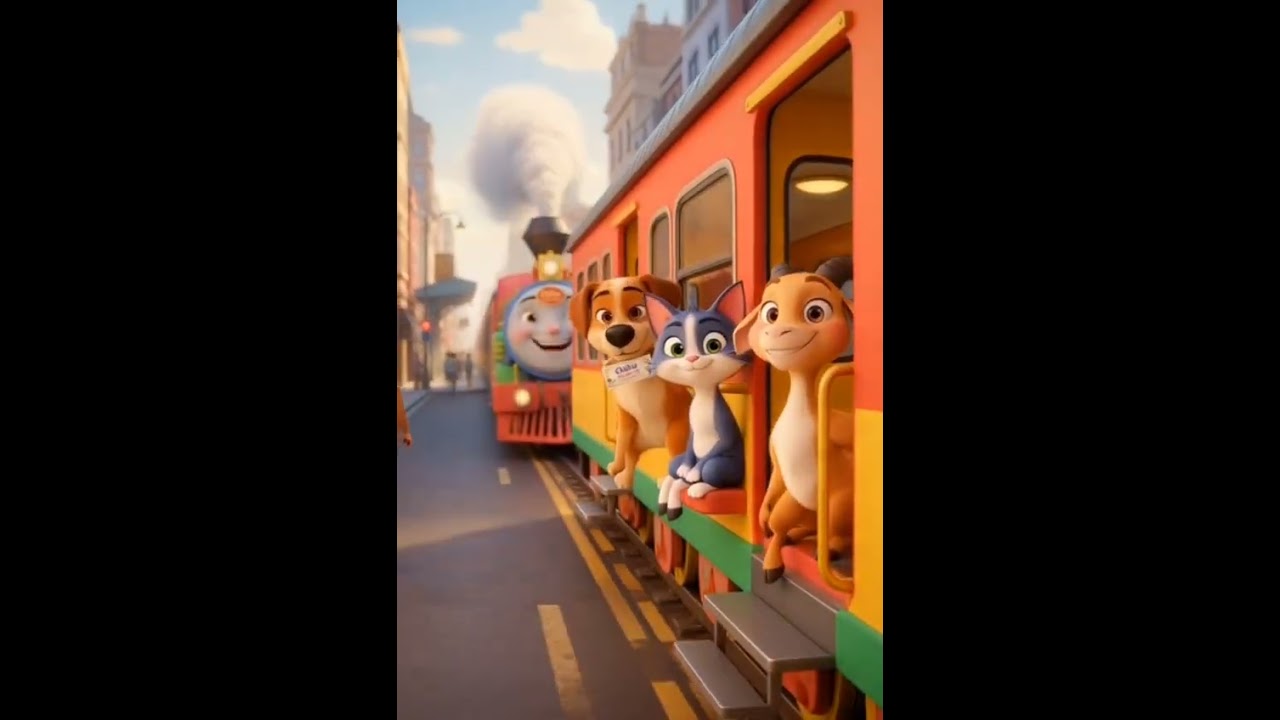 Chiku Mega Train 🚂 | Animals & Fruits Fun Ride 🐘🍎|Hindi Kids Cartoon #cartoon#animation#funny #hindi