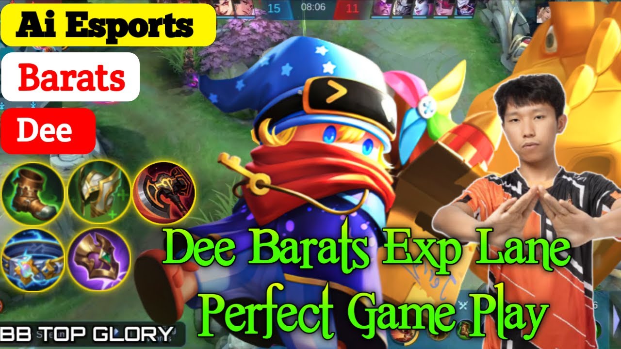 Dee ရဲ့ EXP Lane Barats နဲ့ ကြမ်းပြသွားတဲ့ပွဲ - Mobile Legends Myanmar