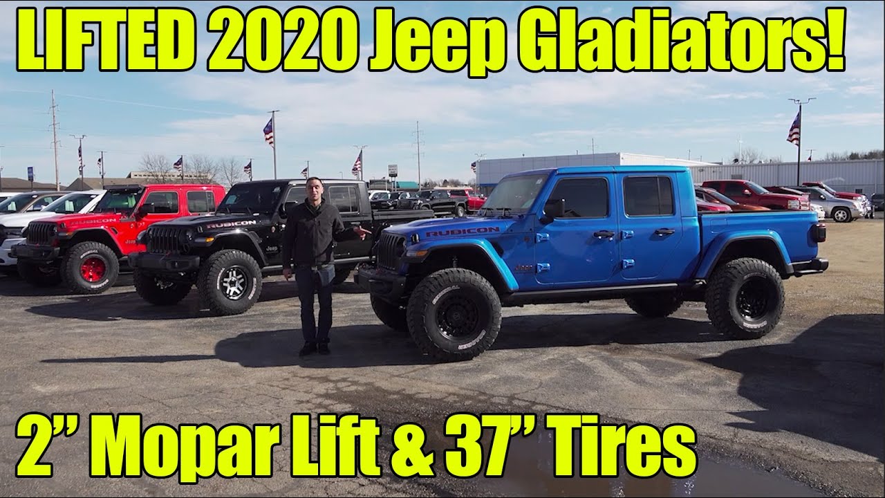 LIFTED 2020 Jeep Gladiators! 2 inch Mopar & Lift 37 inch tires! Review and how to buy!