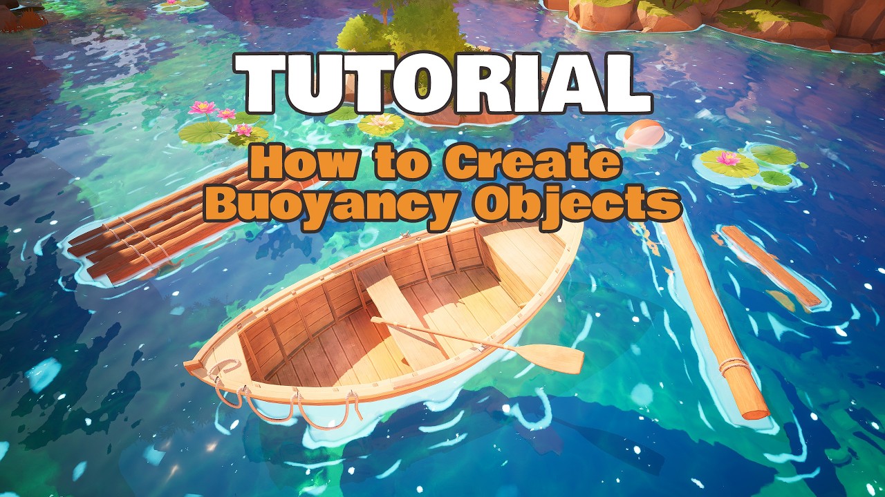 Unreal Tutorial - How to Create Buoyancy blueprints - Stylized Water - FAB