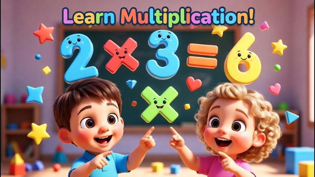 Learn Multiplication for Kids | Easy Multiply Sums for LKG & UKG