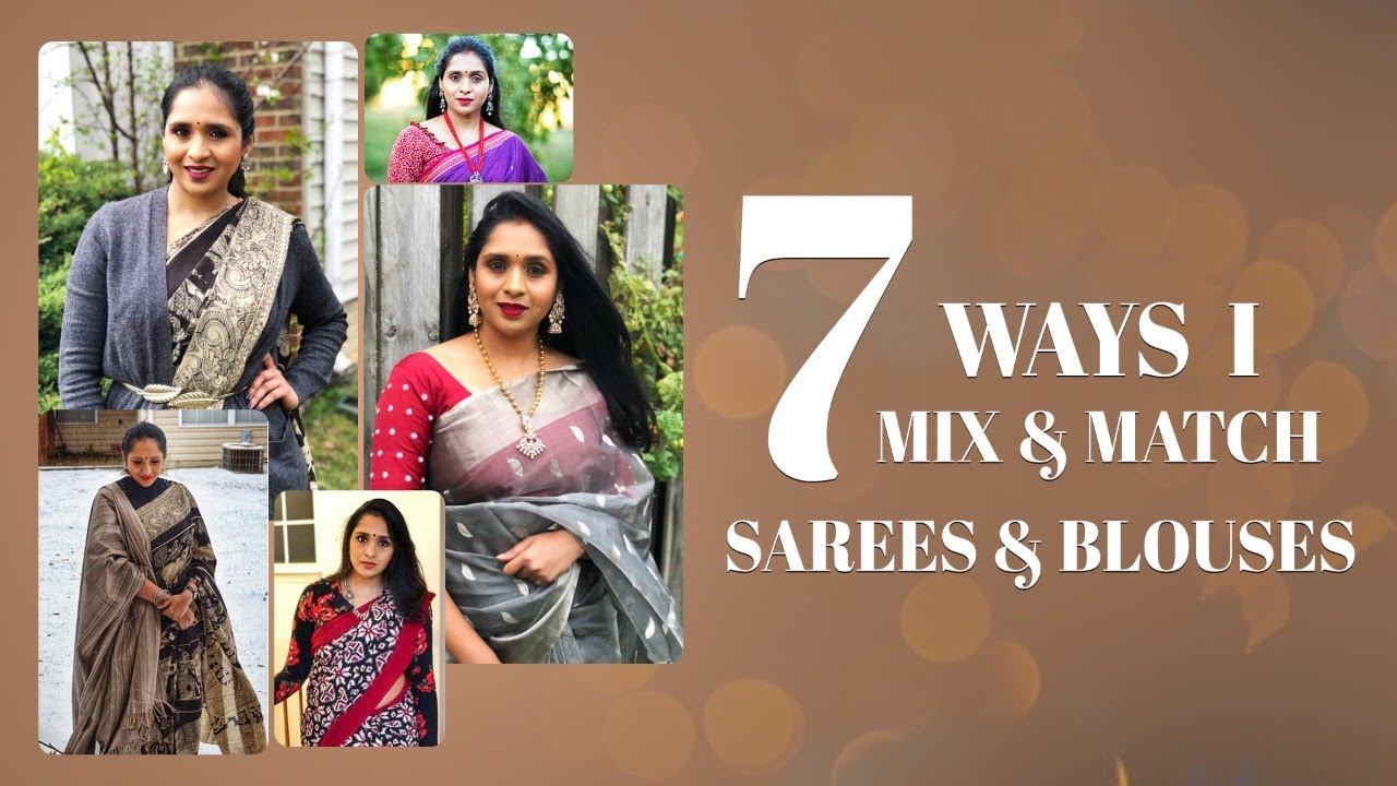 How To Mix & Match Sarees And Blouses || deepikamakeup