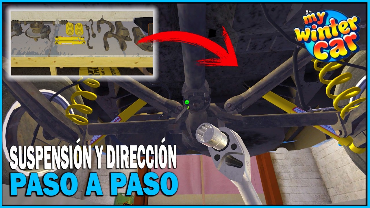 ⚠️ MONTAR SUSPENSIÓN y DIRECCIÓN PASO a PASO con TORNILLERÍA en My Winter Car