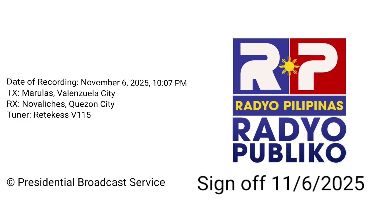 DZRB Radyo Pilipinas - Radyo Publiko 738 Sign off 11/6/2025