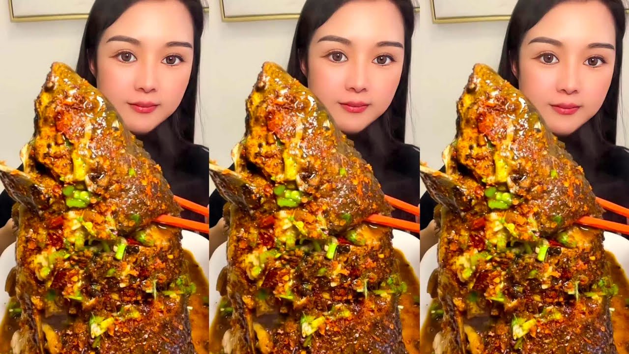 ASMR Eating Big Fish Fry Mukbang | Fish Curry Cooking & Eating | ASMR Eating Videos