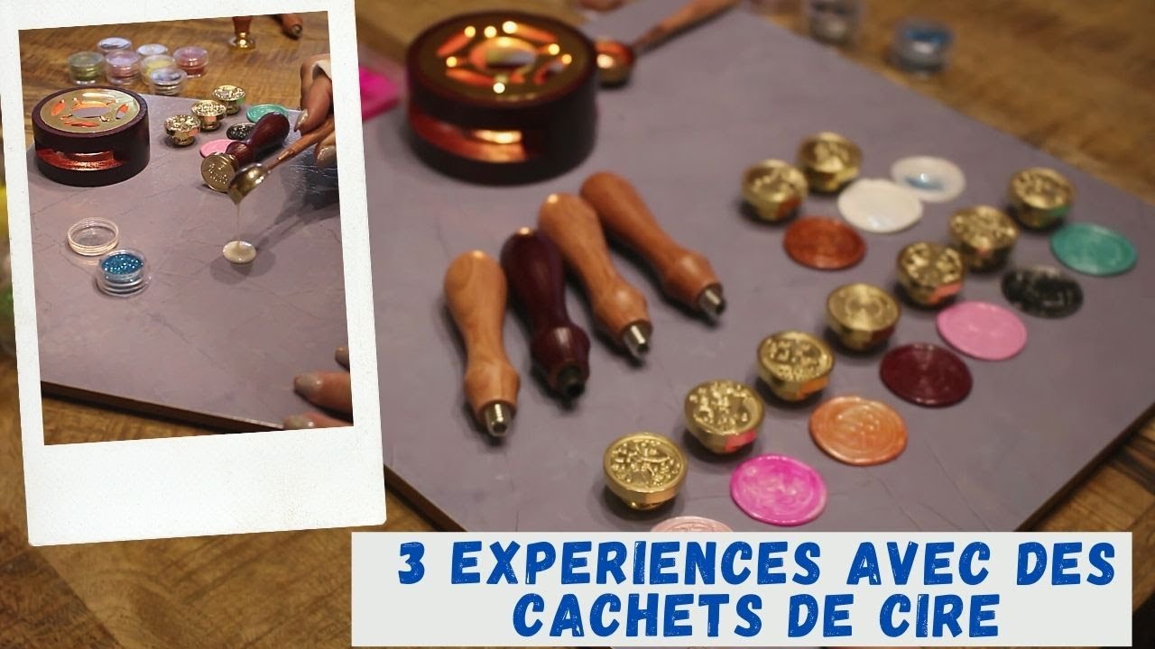 3 experiences avec des cachets de cire