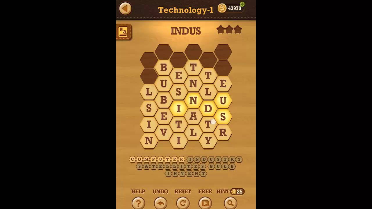 Words Crush Hidden Themes Technology Pack 6x6 Level 1 Walkthrough