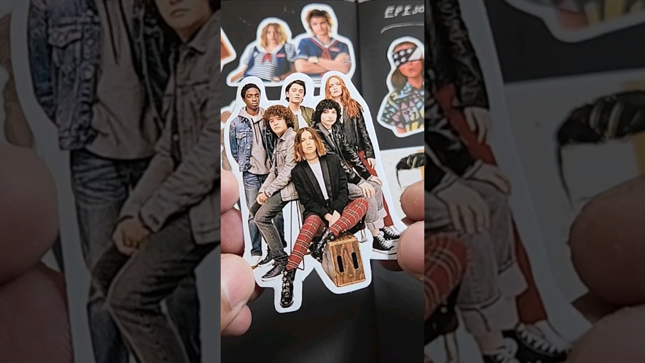 Stranger Things Season 4 Characters #shorts #stickers #diy