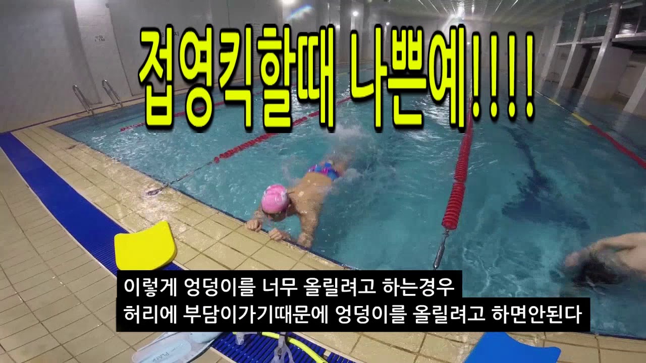 접영 발차기 배우기 접영배우기 1탄 미친물개