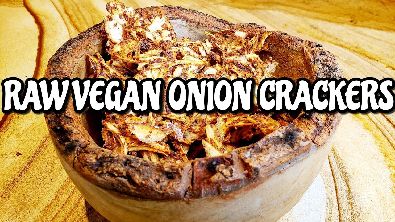 DEHYDRATED RAW VEGAN ONION CRACKERS|EASY LOW FAT ONION CRACKERS RECIPE|ELLIE STEFANOV