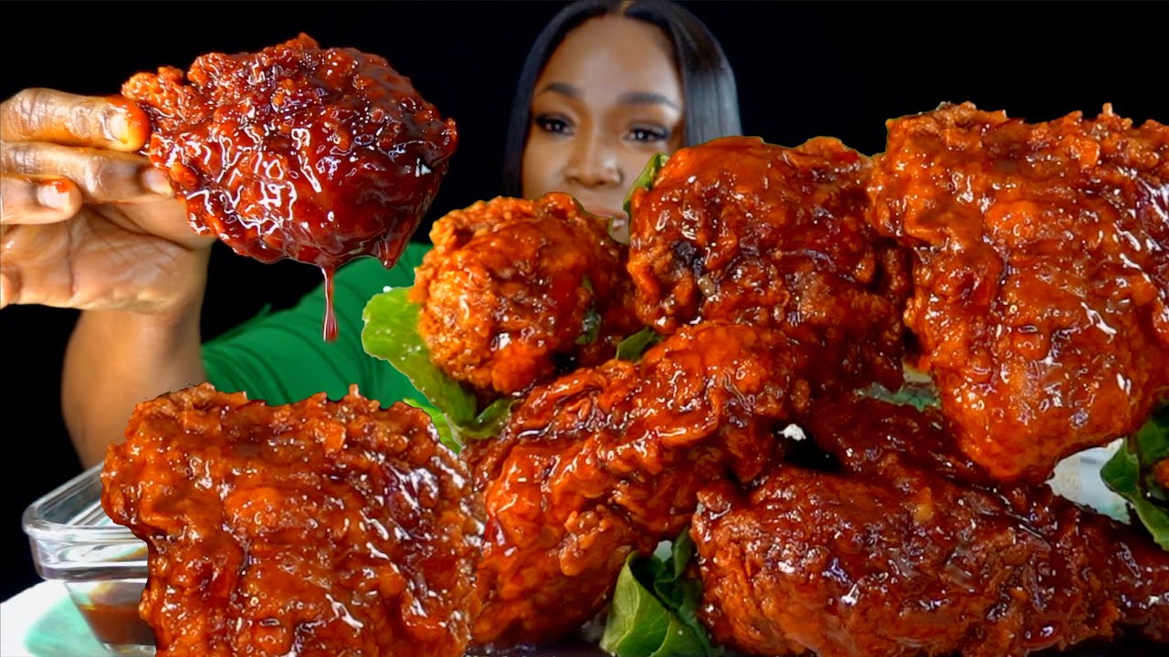 10 2x SPICY KOREAN FRIED CHICKEN MUKBANG | BOILED EGGS | SPICY  FRIED CHICKEN | ASMR | Mukbang
