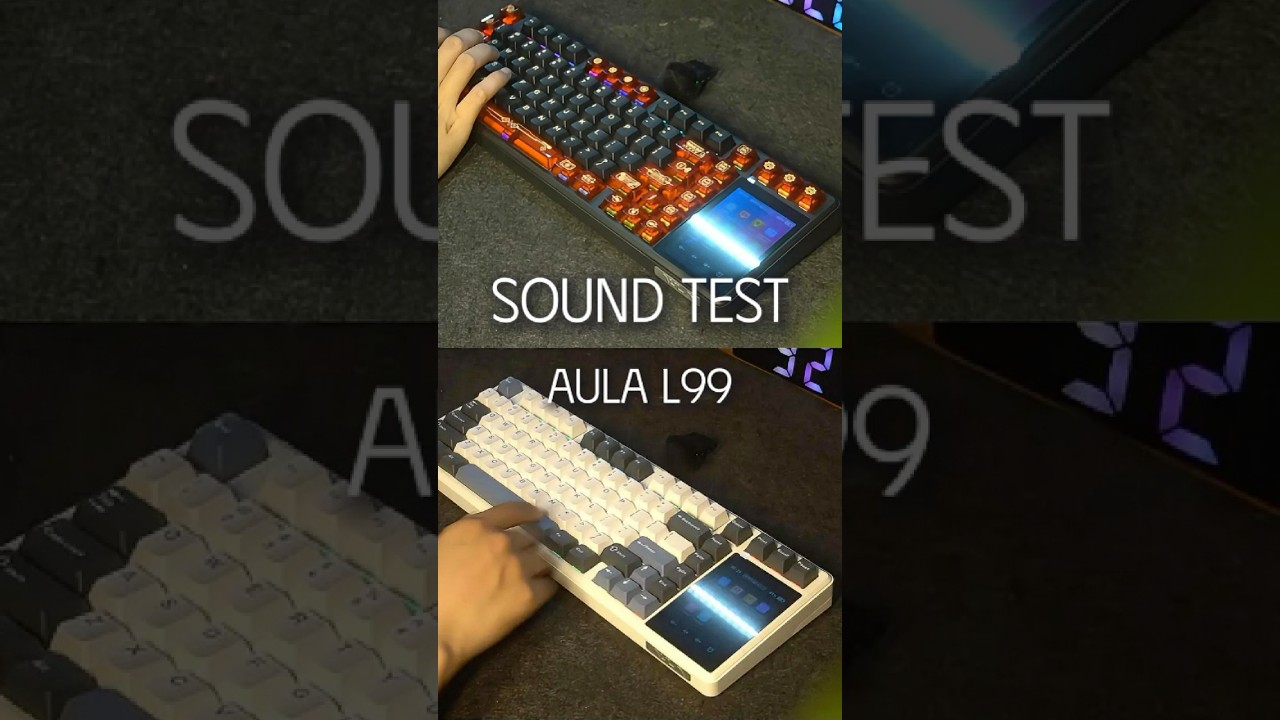 Sound Test b&agrave;n ph&iacute;m cơ Aula L99 | Caramel Latte & Rainy Switch