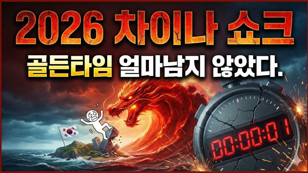 2026년 차이나 쇼크.골든타임 얼마남지 않았