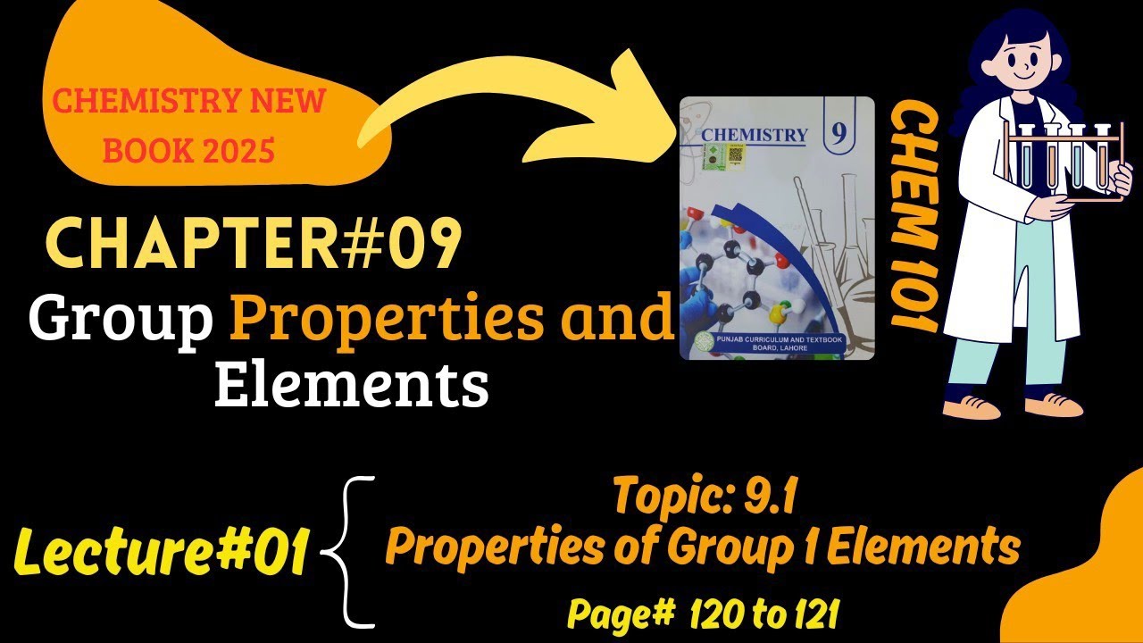 Chapter#9,Group properties and elements,9th Class Chemistry New Book, Properties of group 1 Elements