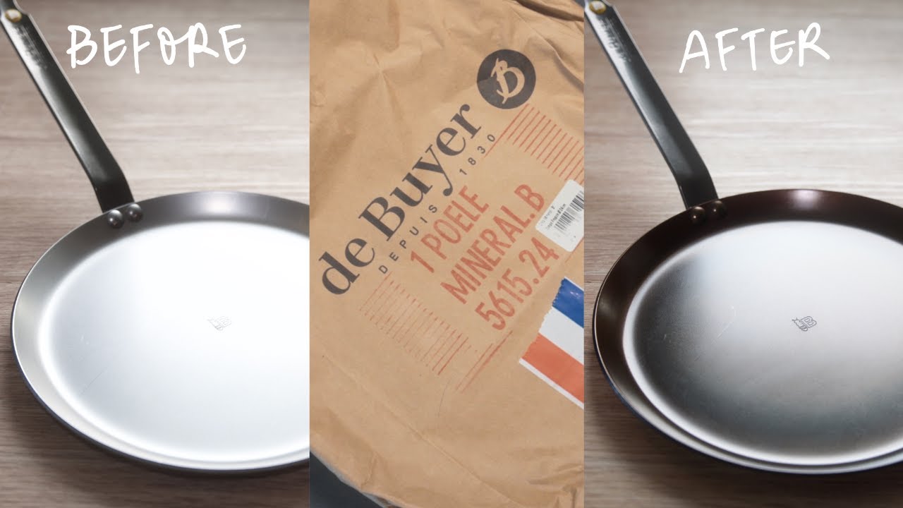 De Buyer Mineral B Crepe Pan Unboxing & Seasoning!!｜开箱&开锅｜de Buyer蜂蜡系列精铁锅
