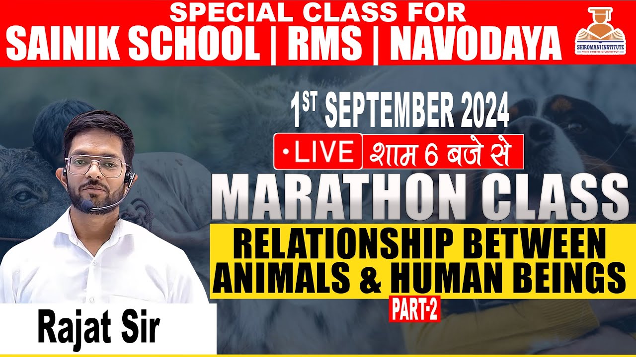 Relationship Between Animals and Human Beings (PART-2) || GK CLASS || SAINIK SCHOOL ONLINE COACHING