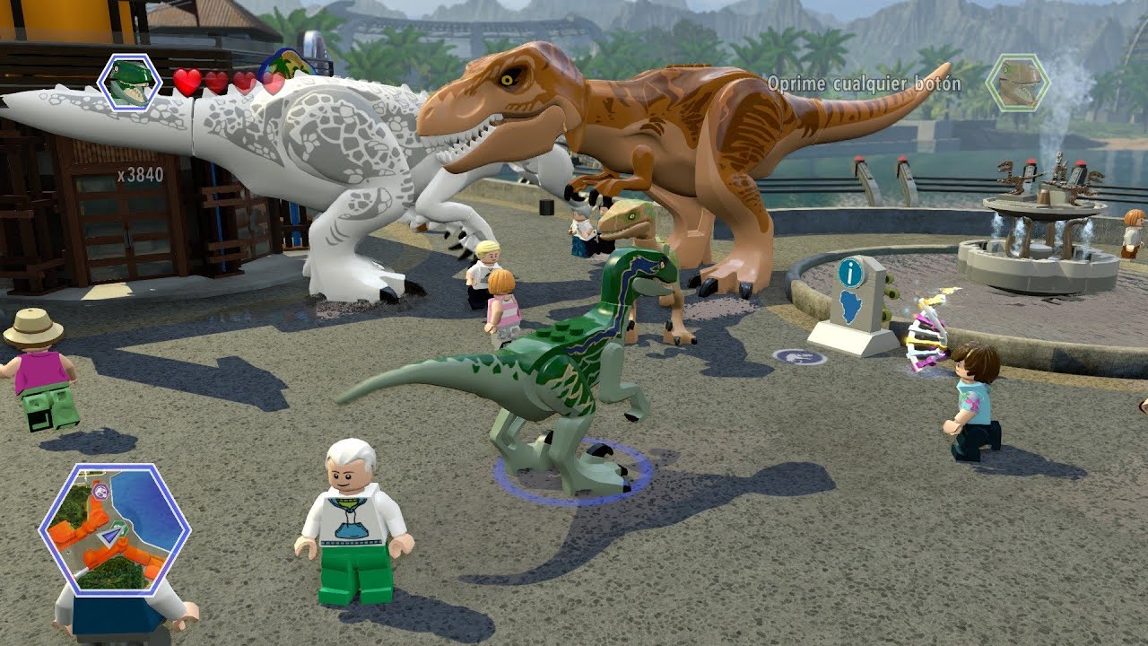 Como hacer la batalla final de Jurassic World en LEGO Jurassic World Modo libre